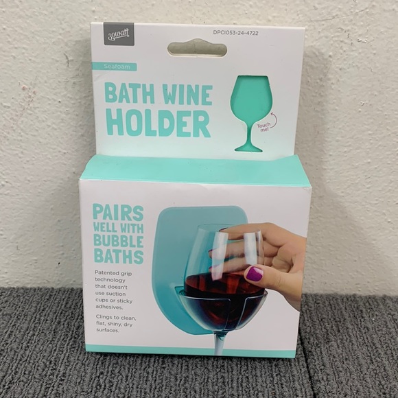 30 Watt Dining 3 Watt Bath Shower Wine Glass Holder Seafoam Green